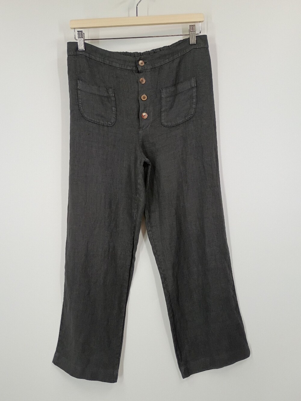 Skandal Linen Button Front Pants